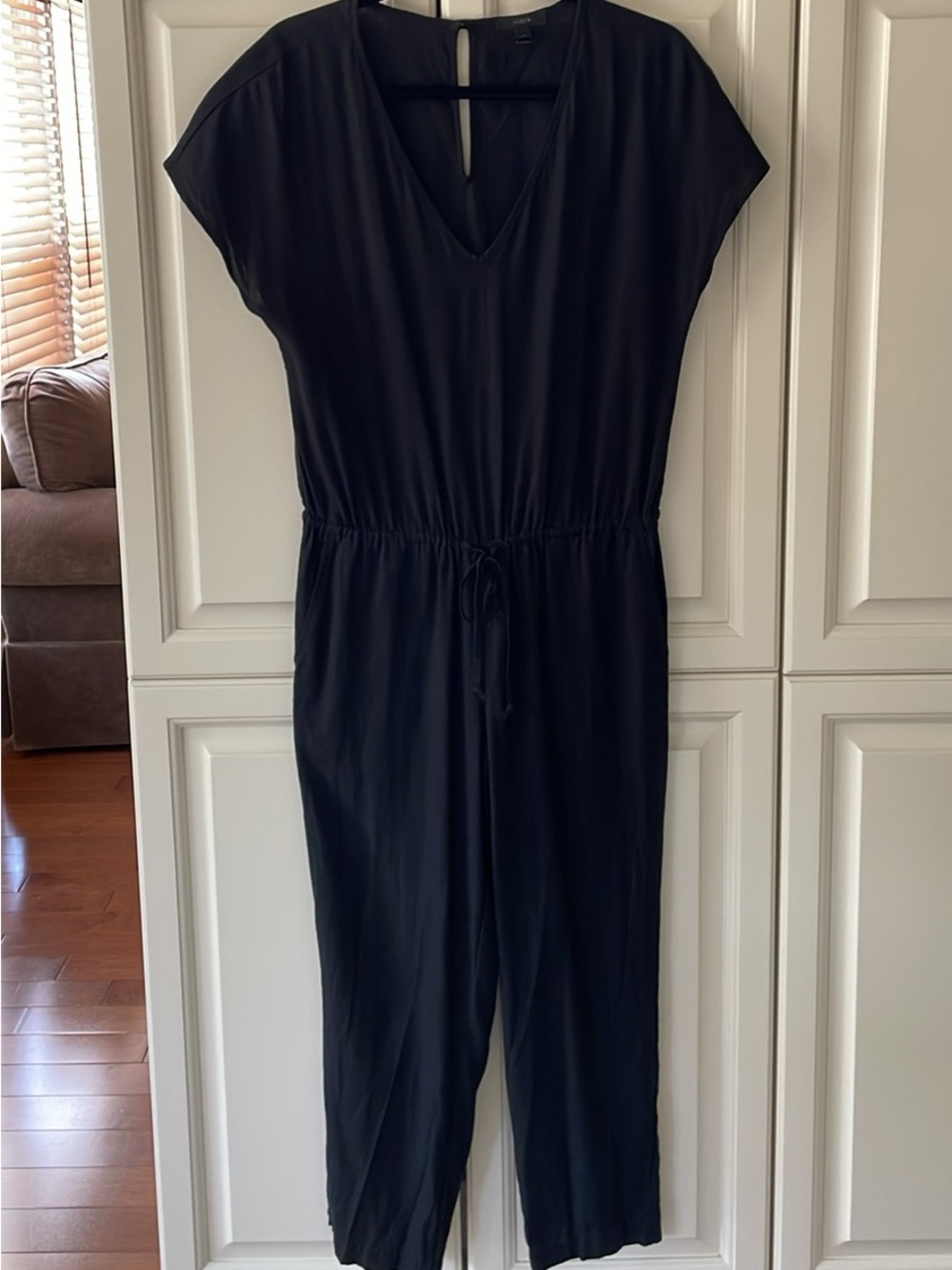 JCrew Black Linen Jumpsuit